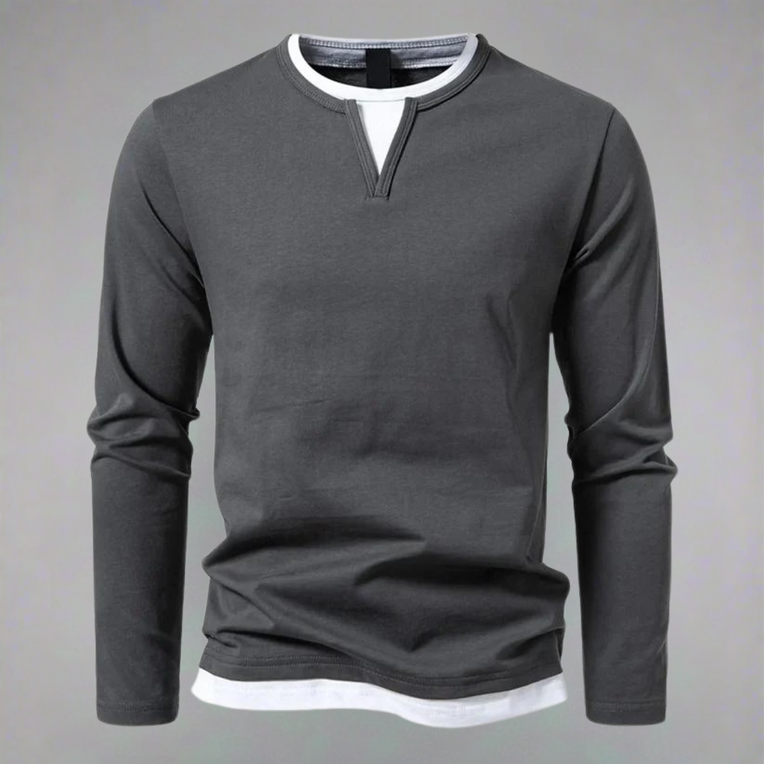 HENDERSON™ | V-Neck Long-Sleeve Tee