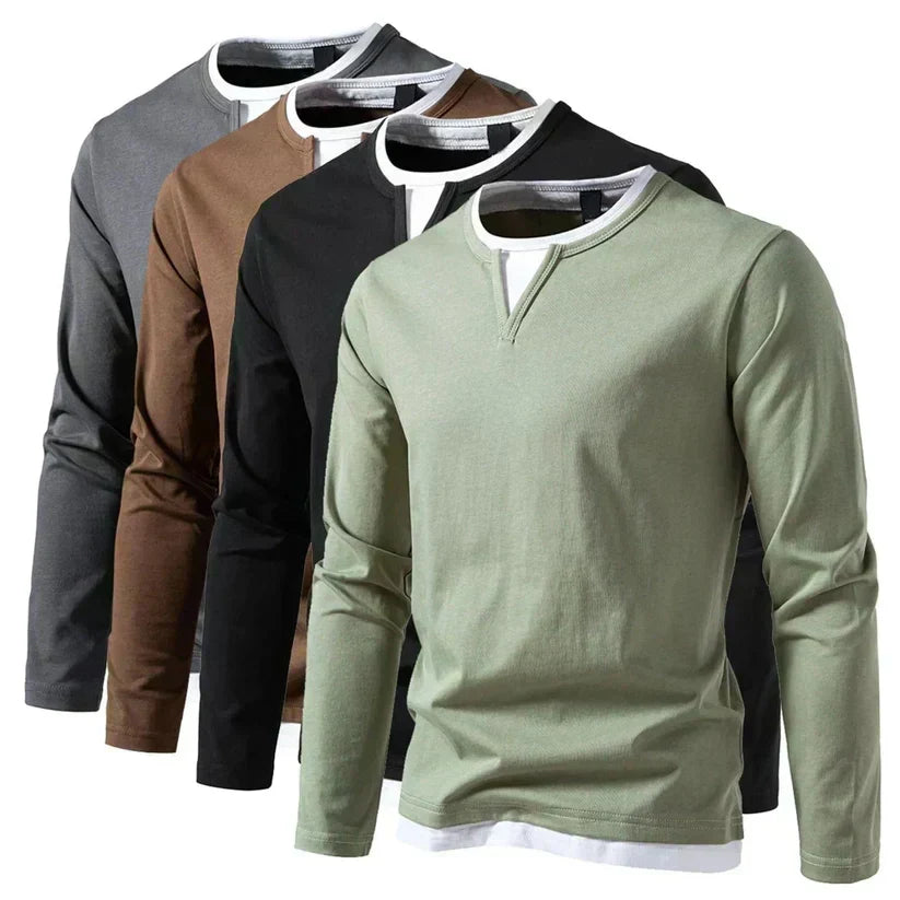 HENDERSON™ | V-Neck Long-Sleeve Tee