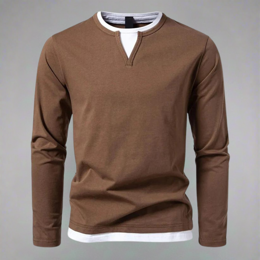 HENDERSON™ | V-Neck Long-Sleeve Tee