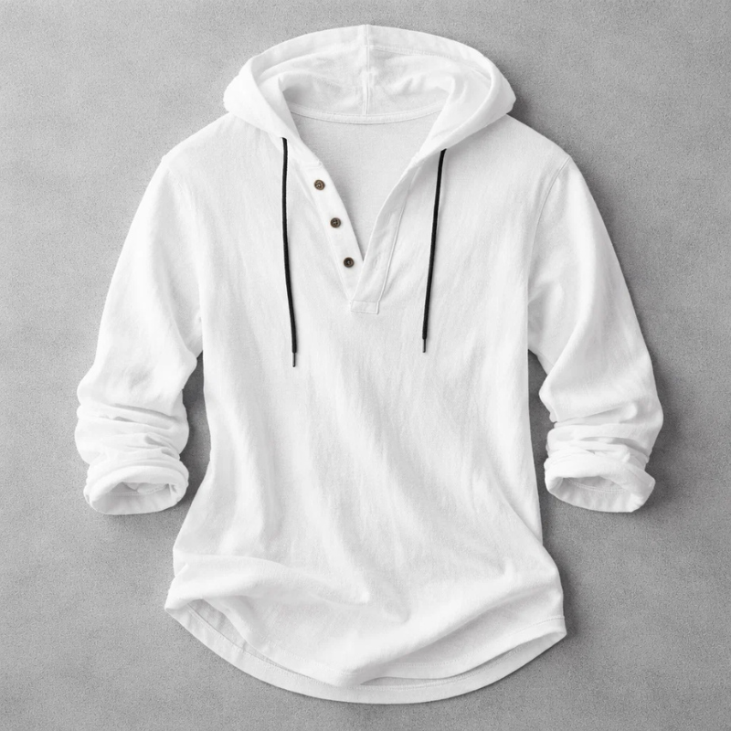 HENDERSON™ | Hooded Henley Shirt