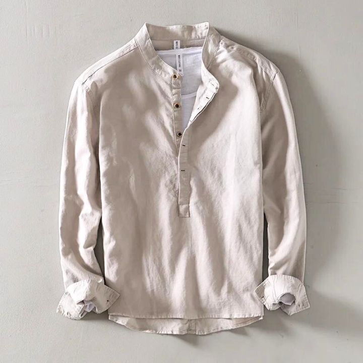 HENDERSON™ | Collarless Long-Sleeve