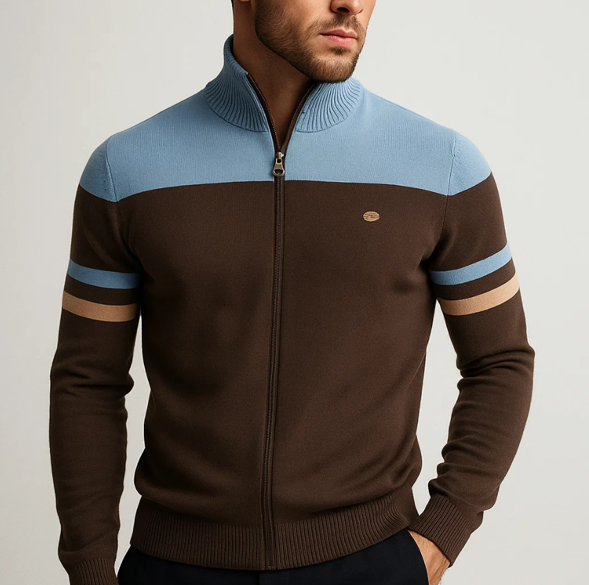 HENDERSON™ | Color-Block Zip-Up