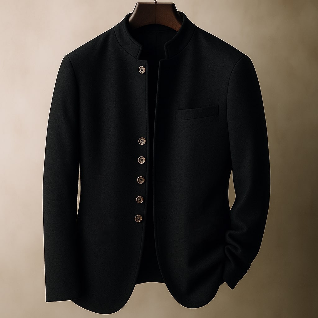 HENDERSON  | Wool Jacket with Straight Collar