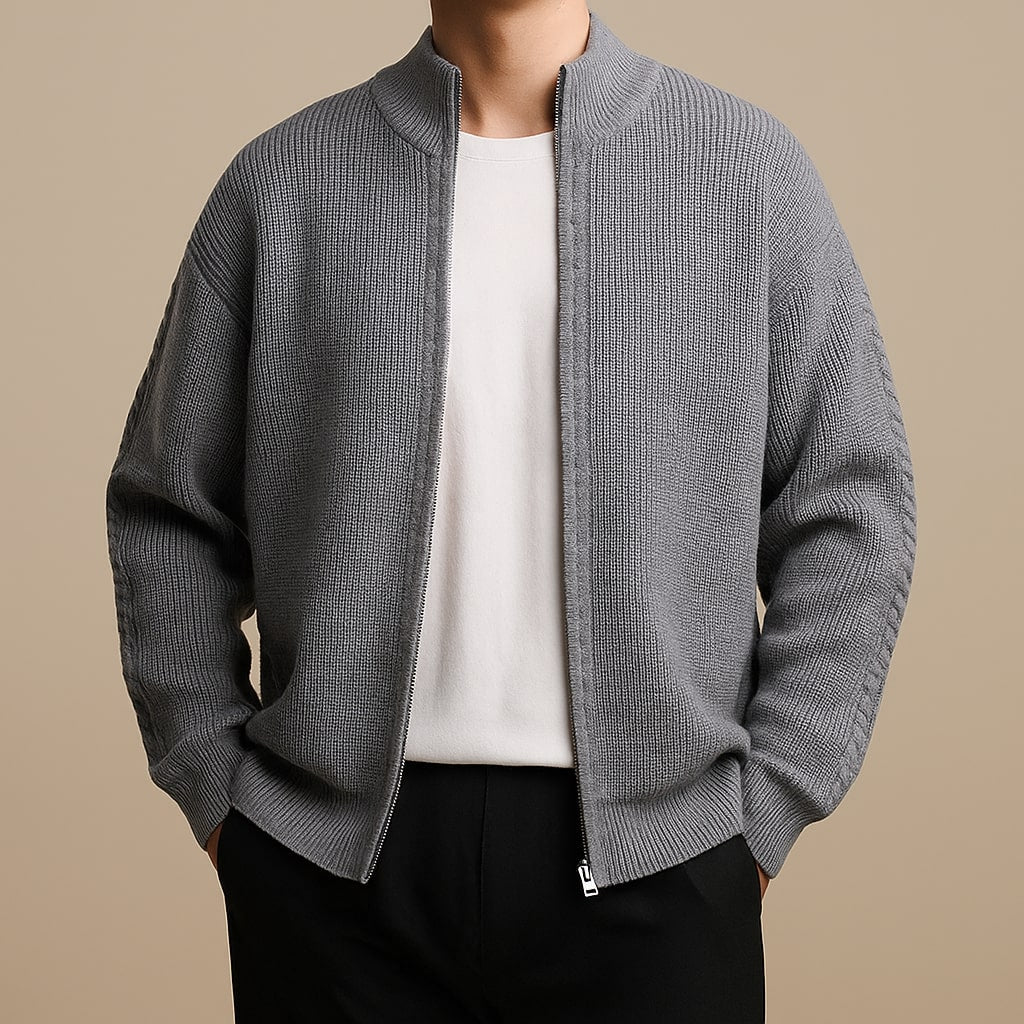 HENDERSON™ | Men's Ribbed Zip-Neck