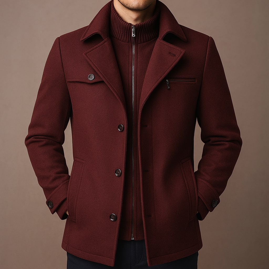 HENDERSON™ | Layered Wool Coat