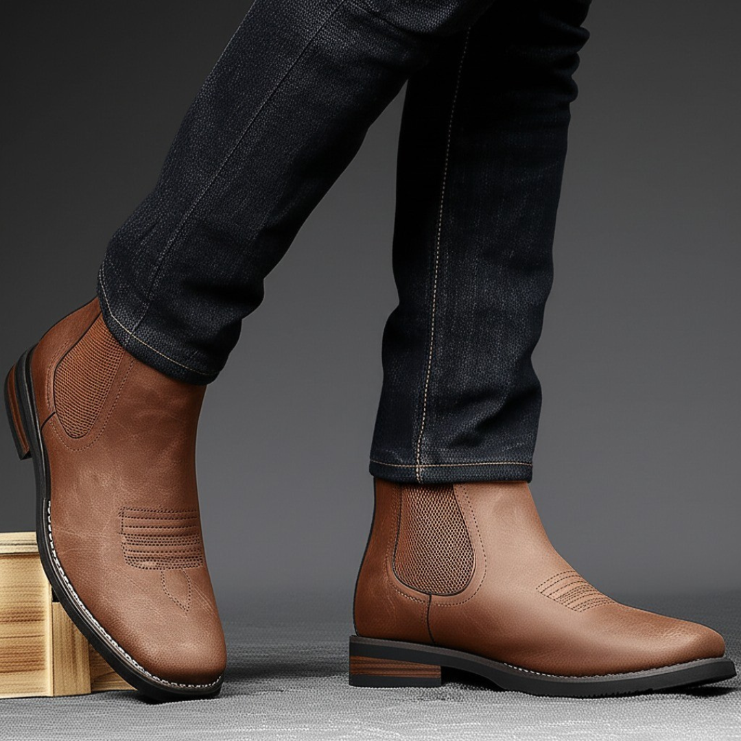 HENDERSON™ | Leather Ankle Boots