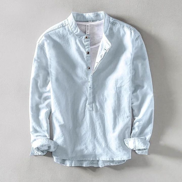 HENDERSON™ | Collarless Long-Sleeve