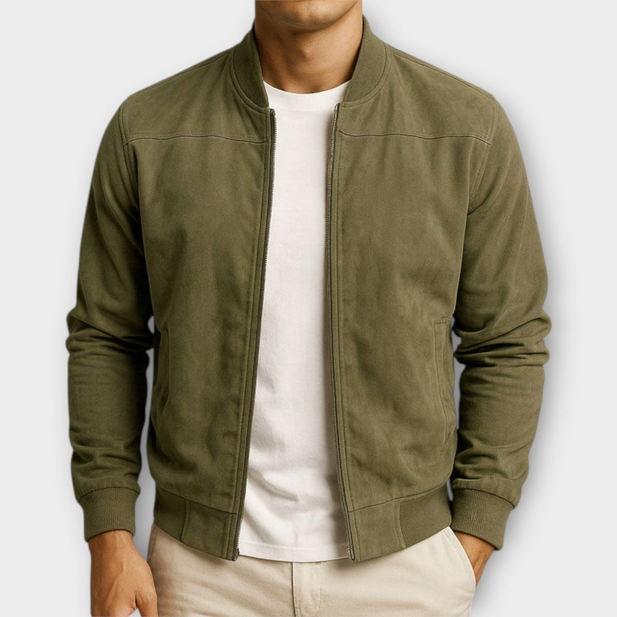 HENDERSON™ | Suede Bomber Jacket