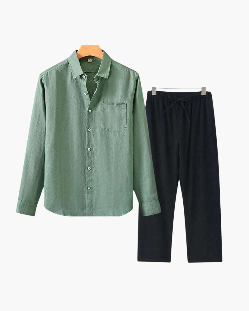HENDERSON™ | Long-sleeve linen set