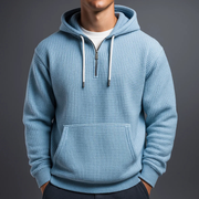 HENDERSON™ | Waffle-Knit Half-Zip Hoodie