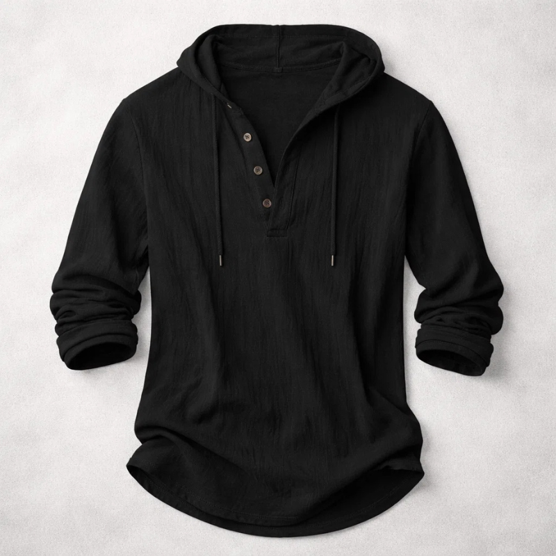 HENDERSON™ | Hooded Henley Shirt
