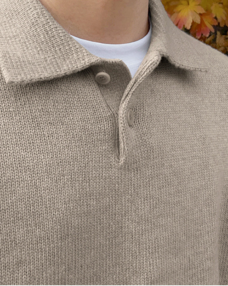 HENDERSON™ | WOOL BUTTONED HALF-ZIP