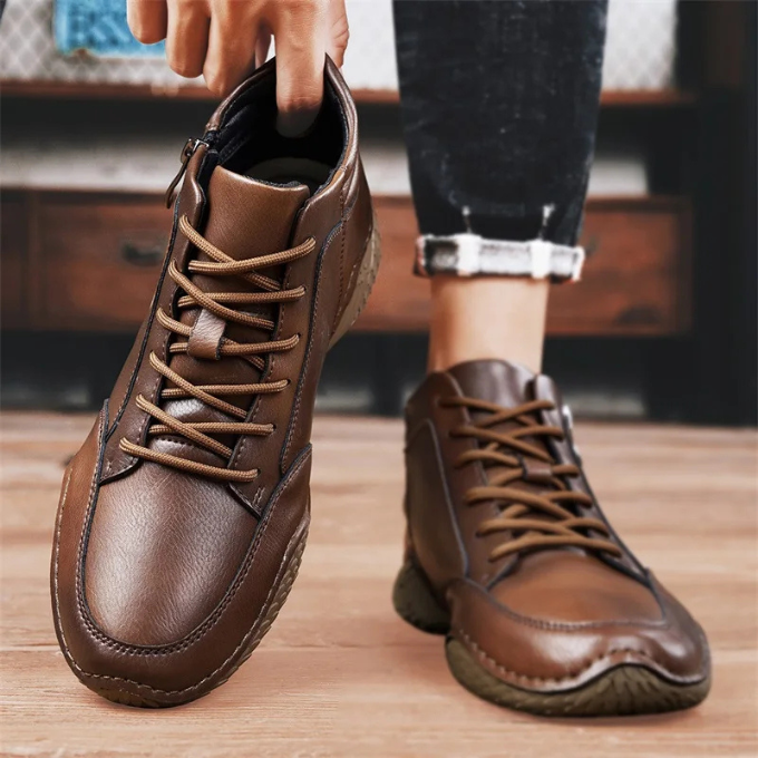 HENDERSON™ | LEATHER ANKLE BOOTS