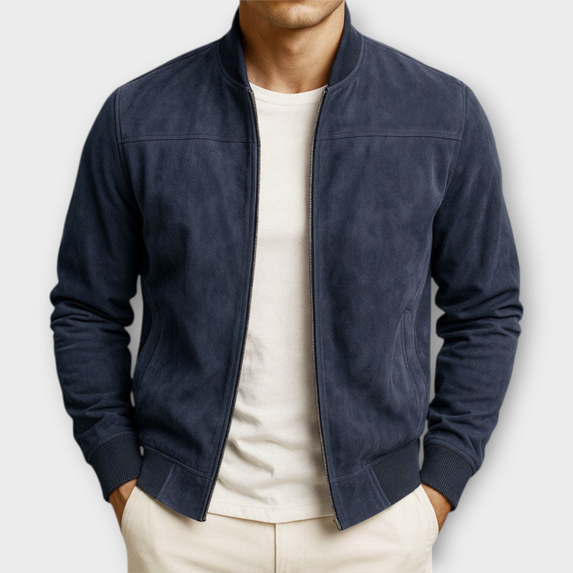 HENDERSON™ | Suede Bomber Jacket