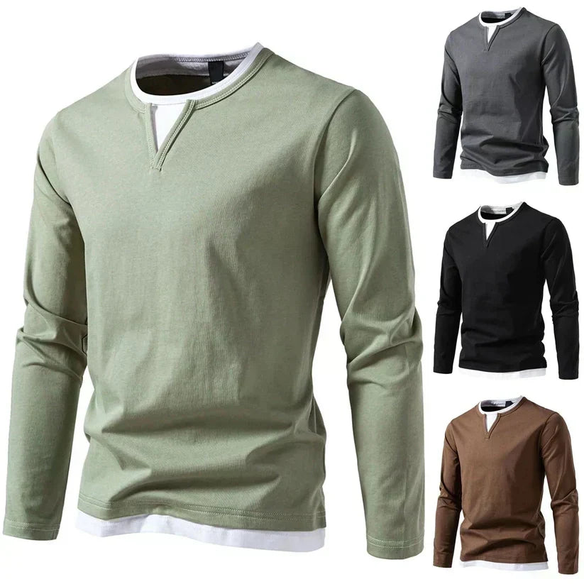 HENDERSON™ | V-Neck Long-Sleeve Tee