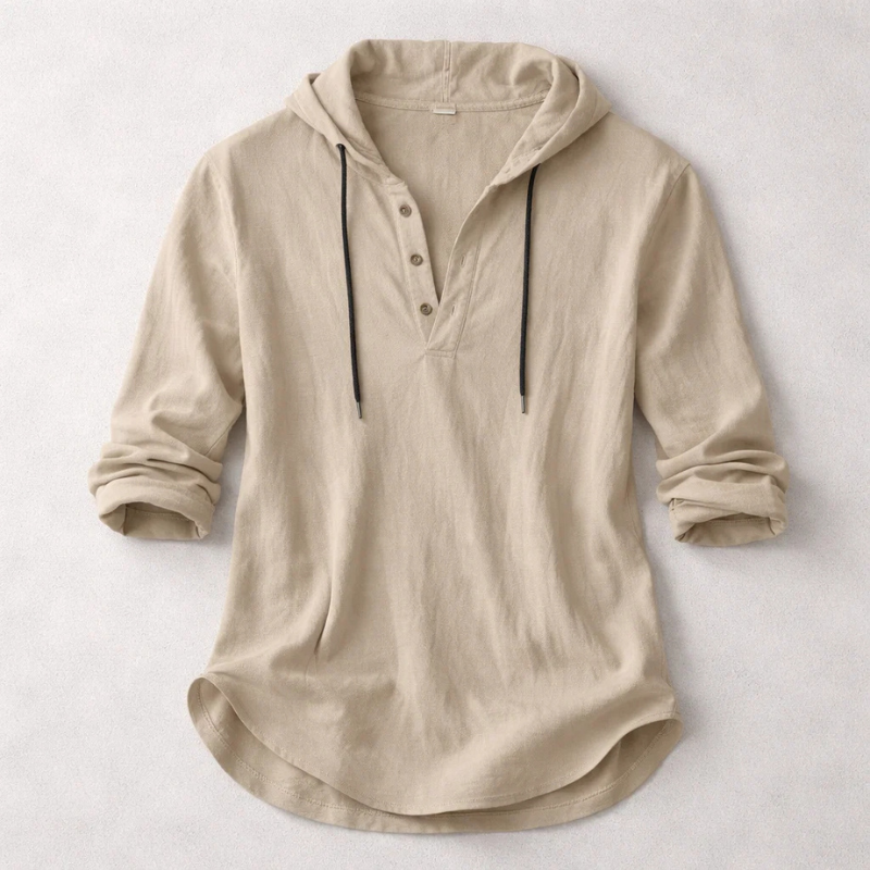 HENDERSON™ | Hooded Henley Shirt