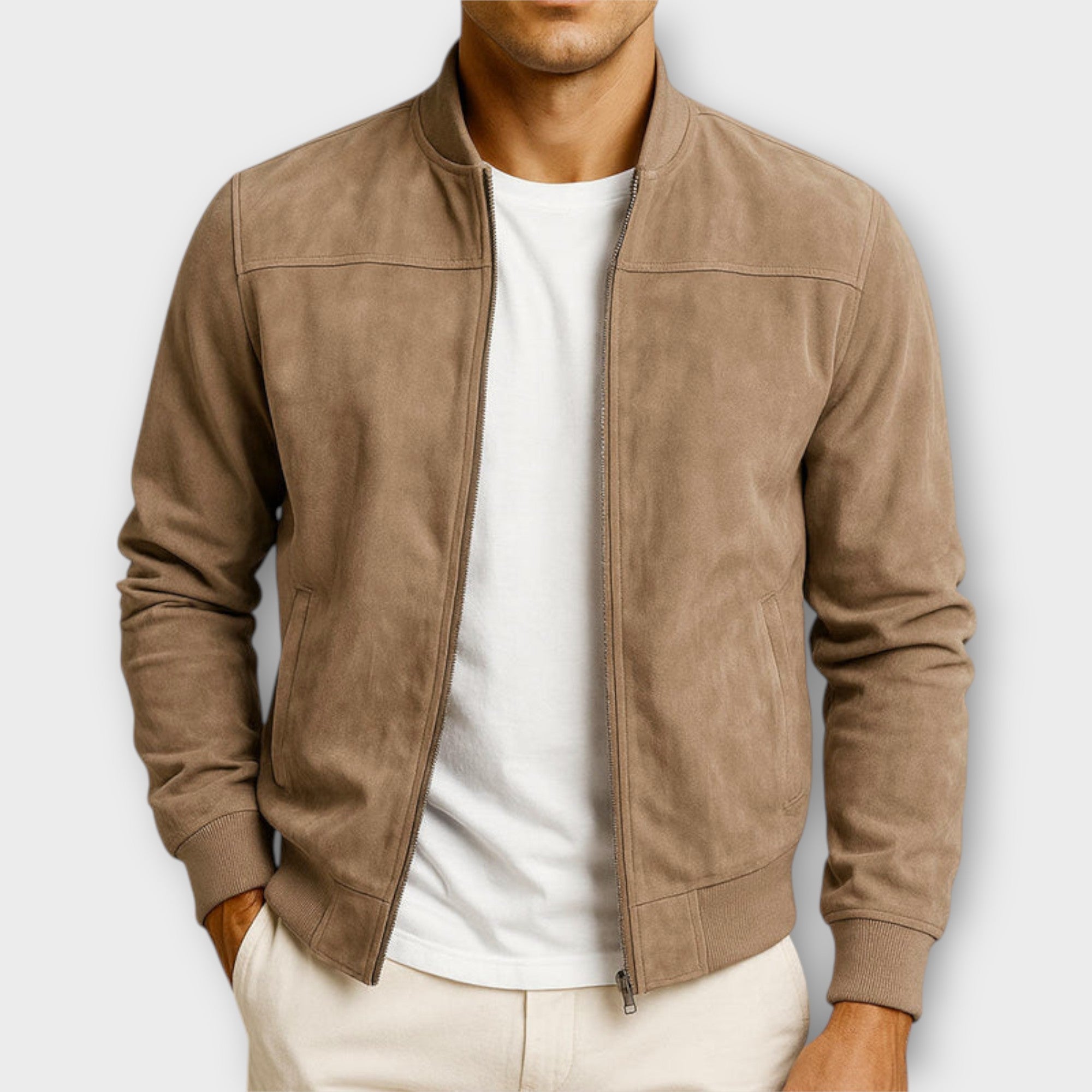 HENDERSON™ | Suede Bomber Jacket
