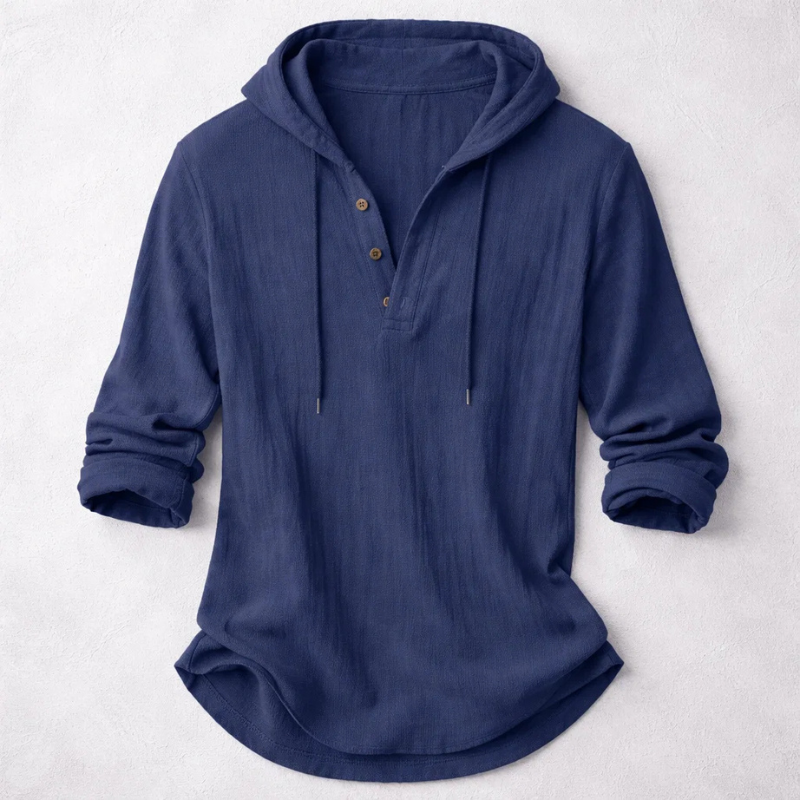 HENDERSON™ | Hooded Henley Shirt
