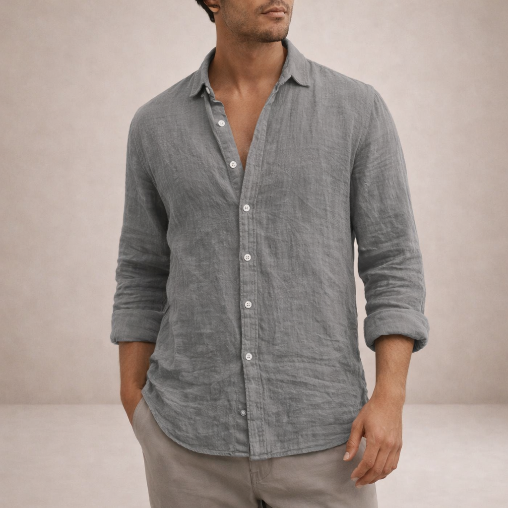 HENDERSON™ | Long-Sleeve Linen Shirt