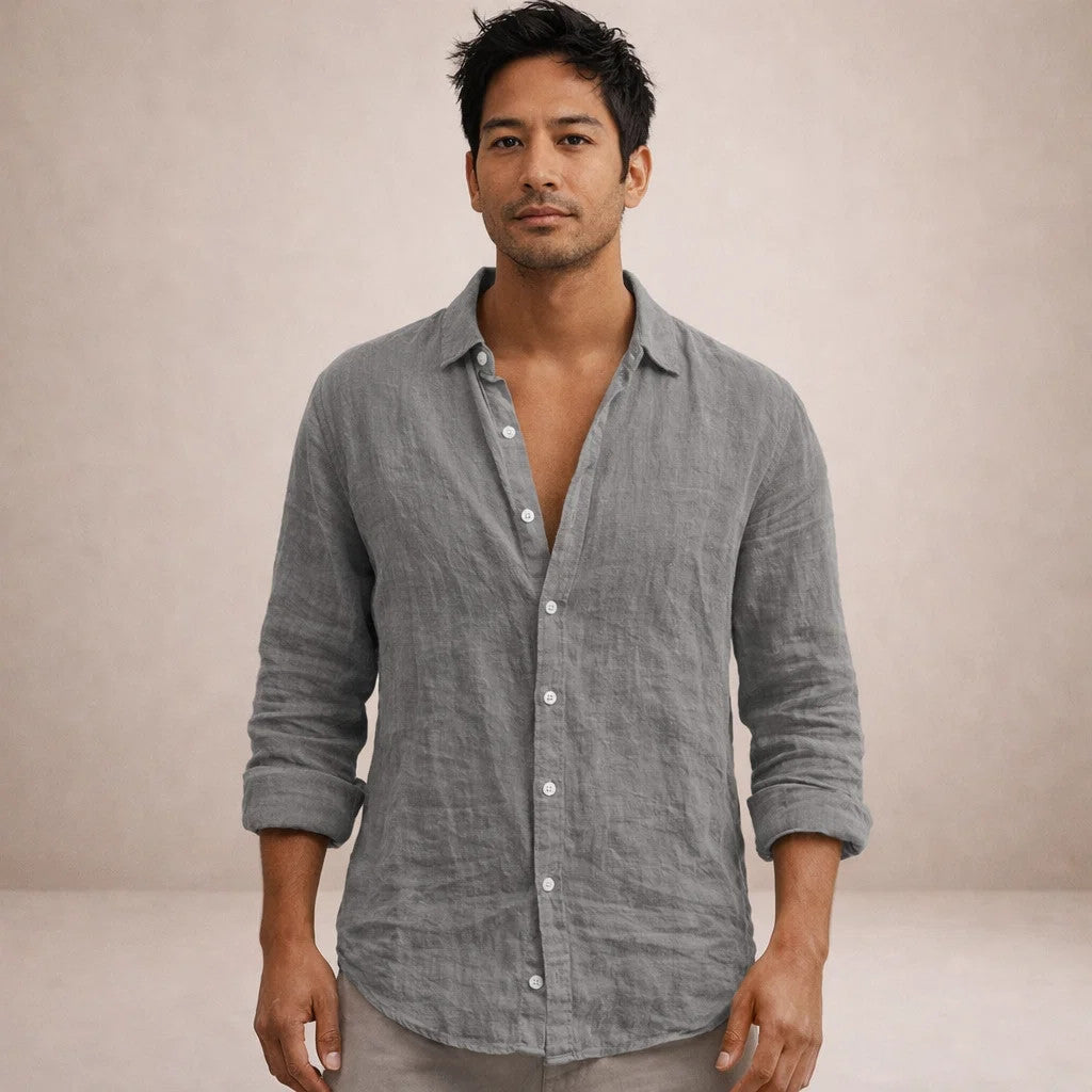 HENDERSON™ | Long-Sleeve Linen Shirt