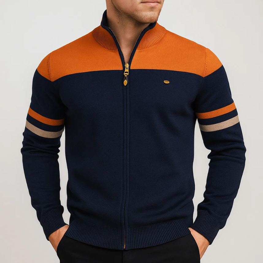 HENDERSON™ | Color-Block Zip-Up