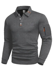 HENDERSON™ | Textured Long-Sleeve Polo