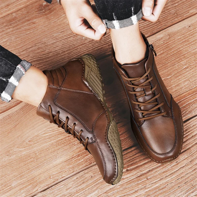HENDERSON™ | LEATHER ANKLE BOOTS