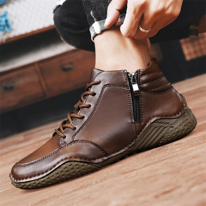 HENDERSON™ | LEATHER ANKLE BOOTS