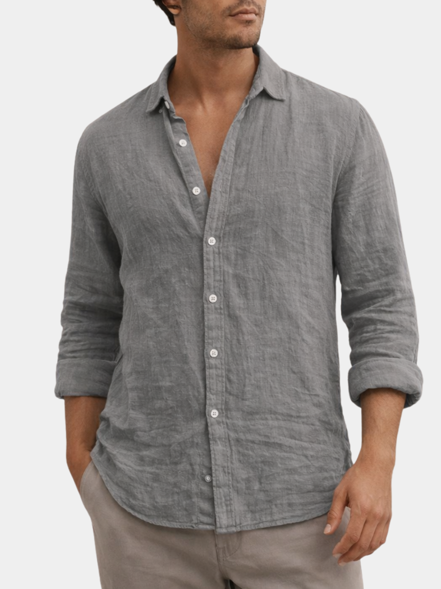 HENDERSON™ | Long-Sleeve Linen Shirt