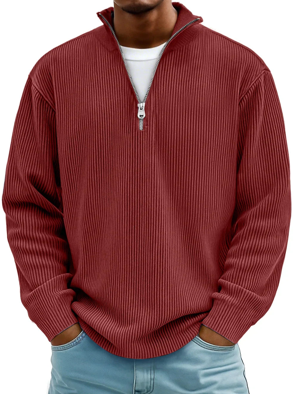 HENDERSON™ | Shape-Hold Half-Zip Knit