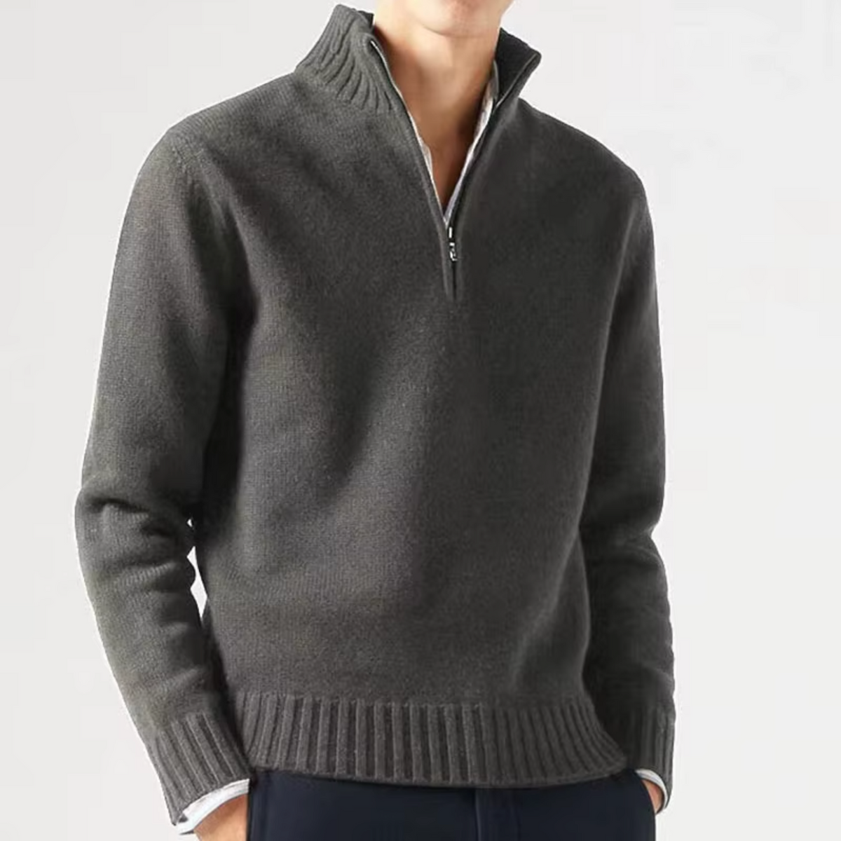 HENDERSON™ | Wool Half-Zip Turtleneck