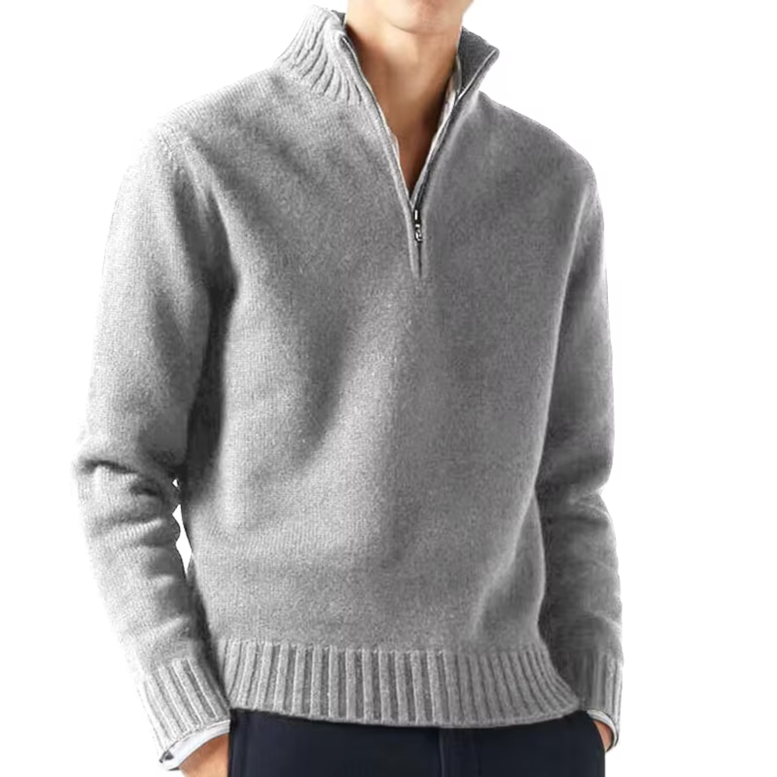 HENDERSON™ | Wool Half-Zip Turtleneck