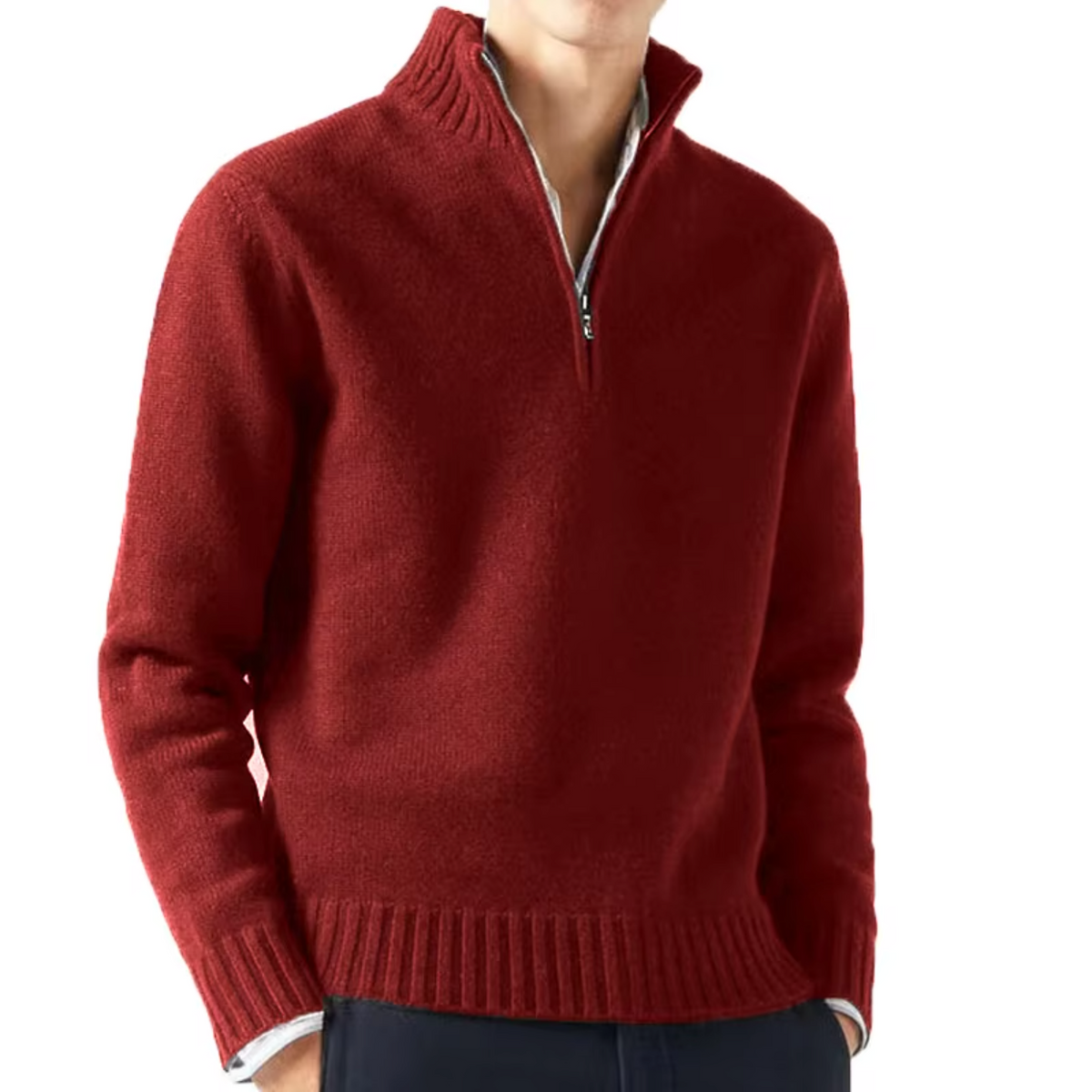 HENDERSON™ | Wool Half-Zip Turtleneck
