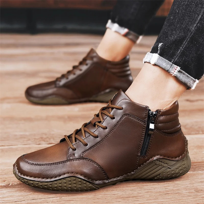 HENDERSON™ | LEATHER ANKLE BOOTS