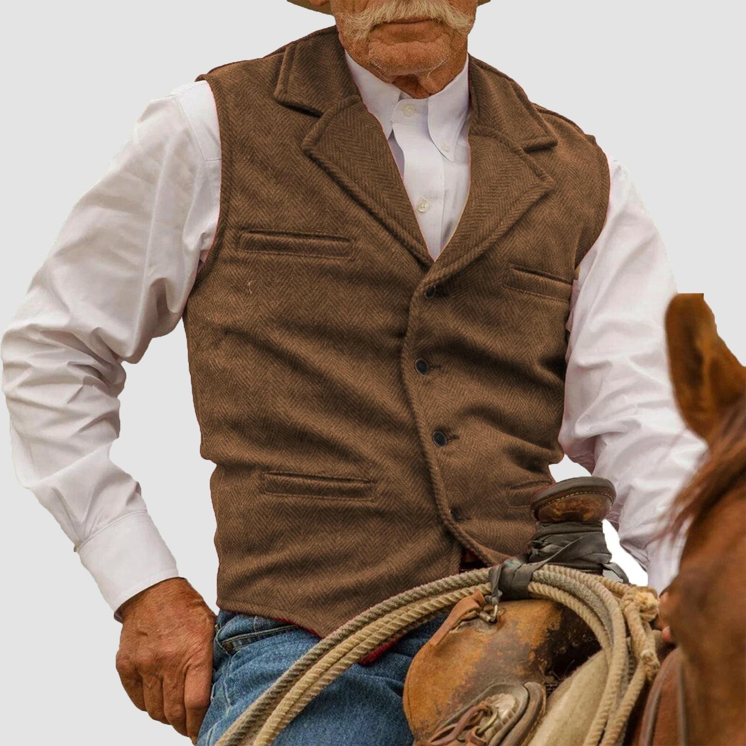 HENDERSON™ | Men's Western-Inspired Cotton Vest