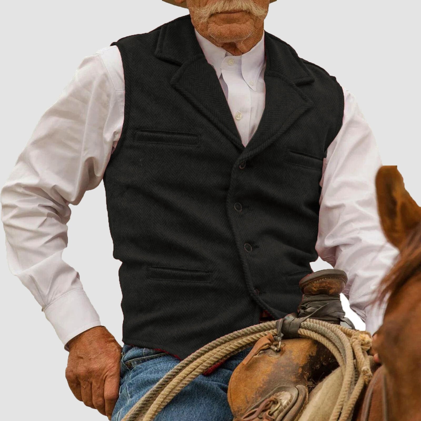 HENDERSON™ | Men's Western-Inspired Cotton Vest