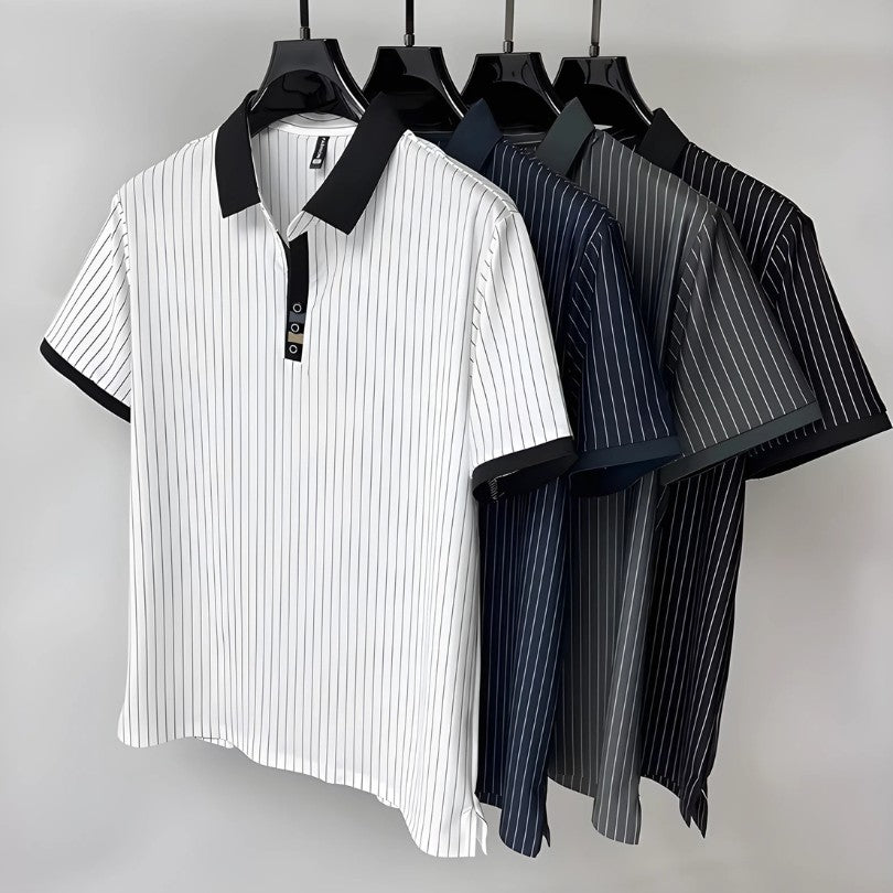 HENDERSON™ | Fine-Stripe Cuff Polo