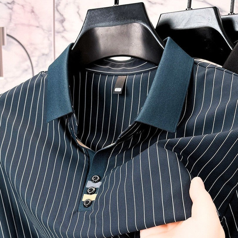 HENDERSON™ | Fine-Stripe Cuff Polo