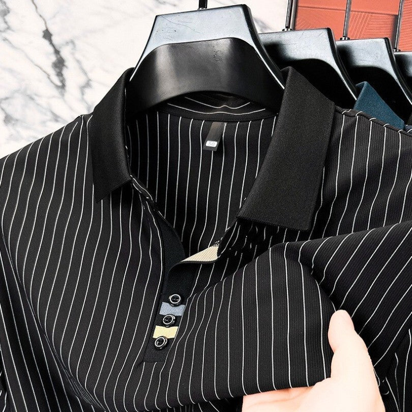 HENDERSON™ | Fine-Stripe Cuff Polo