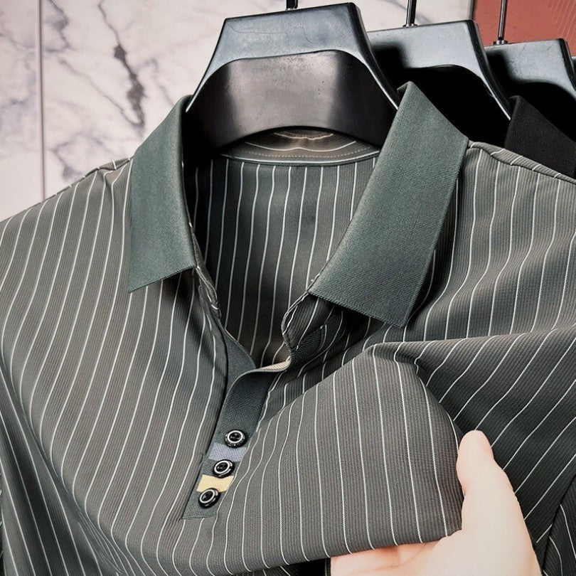 HENDERSON™ | Fine-Stripe Cuff Polo