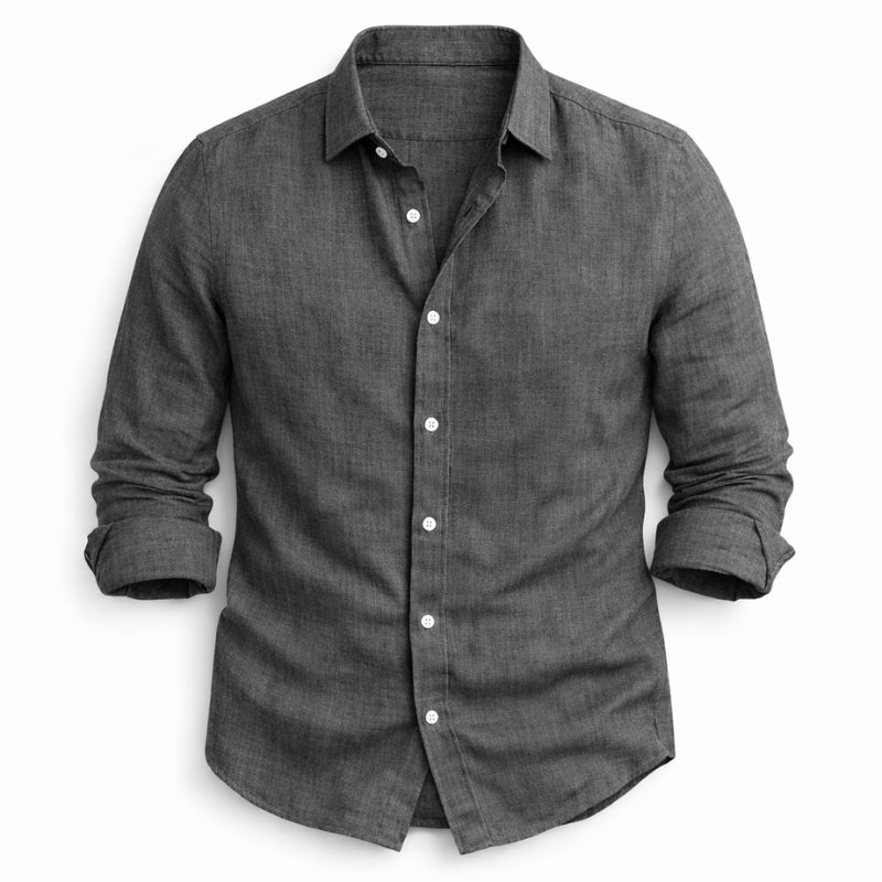 HENDERSON™ | Men's Cotton-Linen Long-Sleeve Shirt