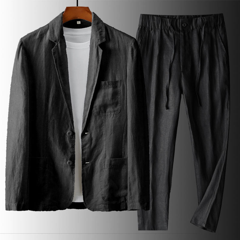 HENDERSON™ | Men's Linen Blazer & Trousers Set