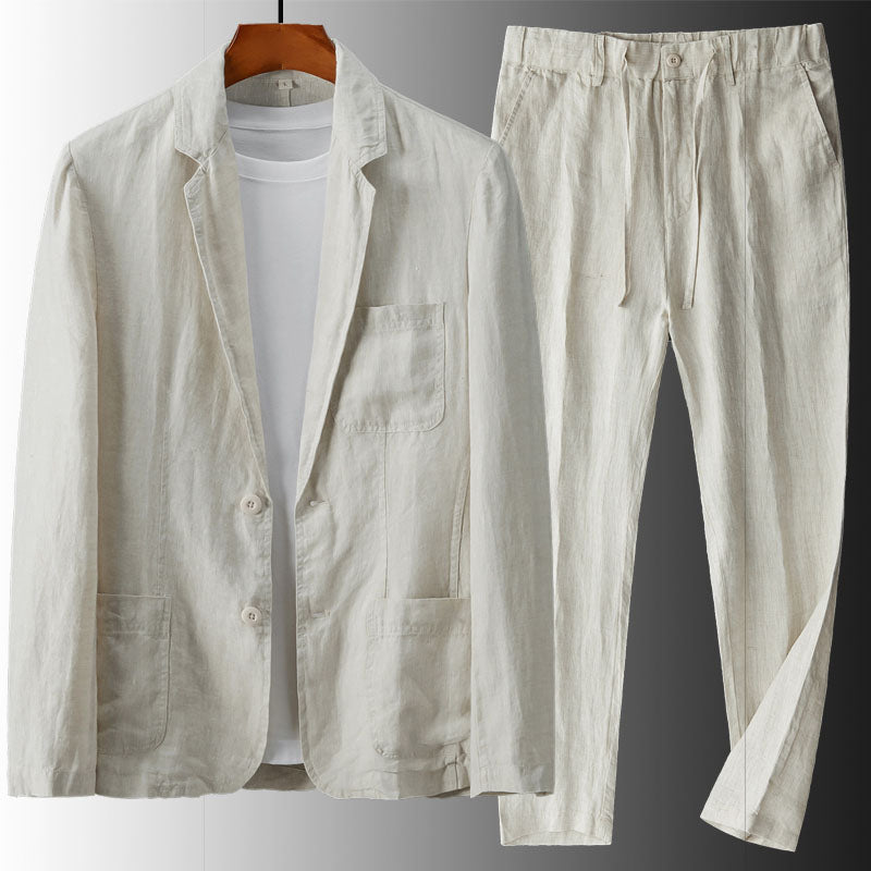 HENDERSON™ | Men's Linen Blazer & Trousers Set