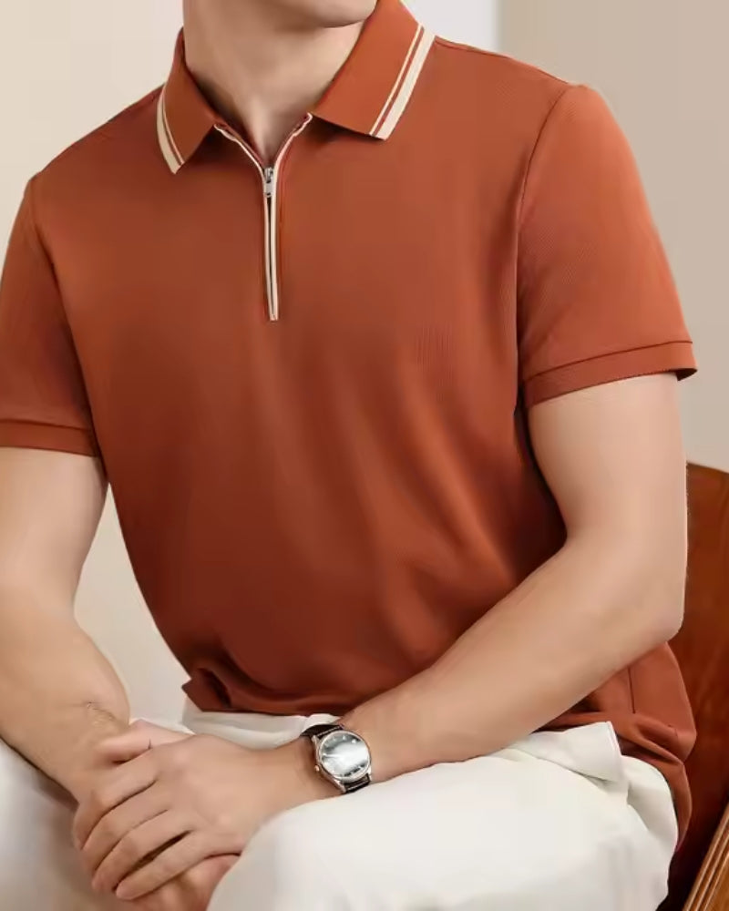 HENDERSON™ | Thick-Knit Zip-Neck Polo