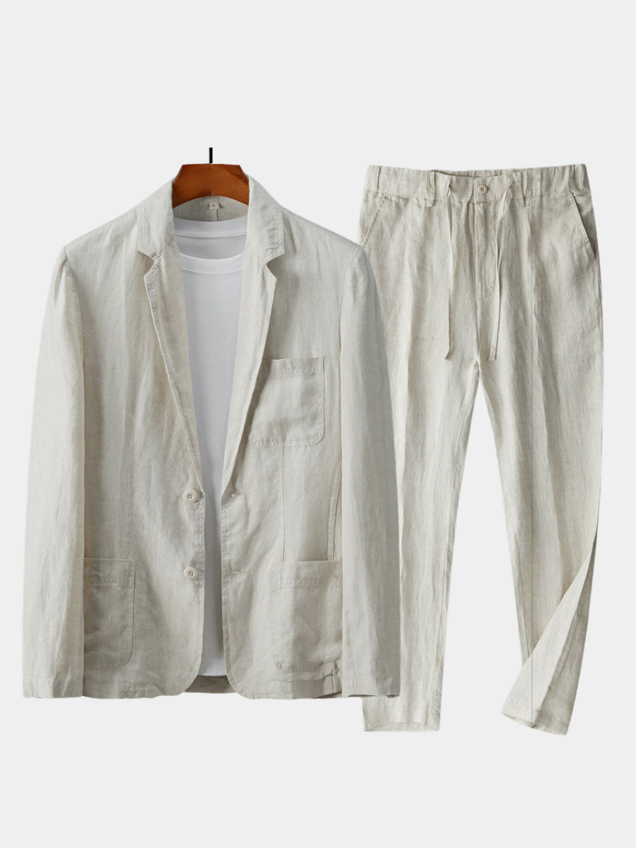 HENDERSON™ | Men's Linen Blazer & Trousers Set