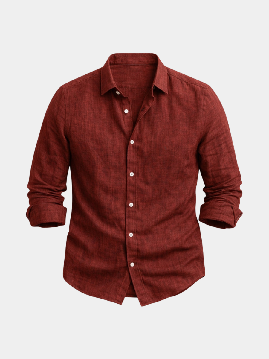 HENDERSON™ | Men's Cotton-Linen Long-Sleeve Shirt