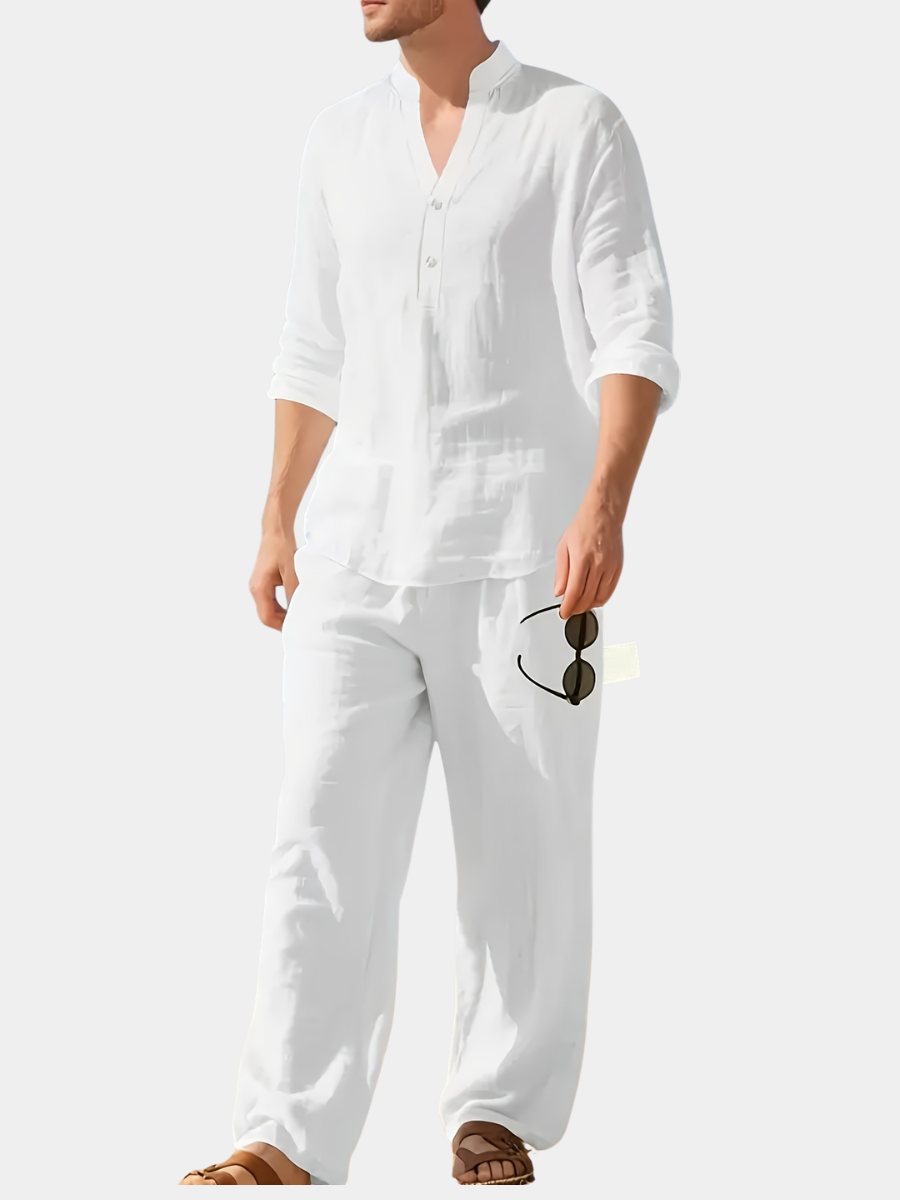 HENDERSON™ | Men's Woven Linen Co-Ord Set