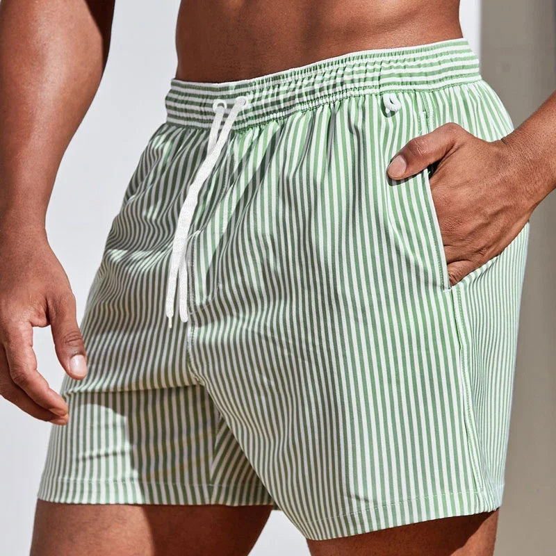HENDERSON™ | Striped Swim Shorts