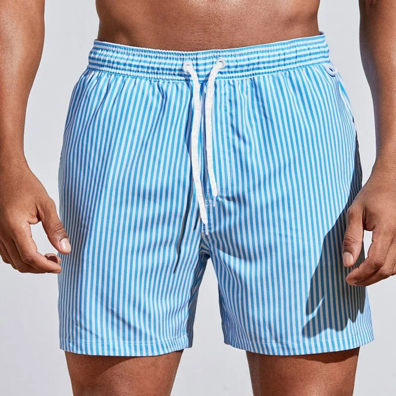 HENDERSON™ | Striped Swim Shorts