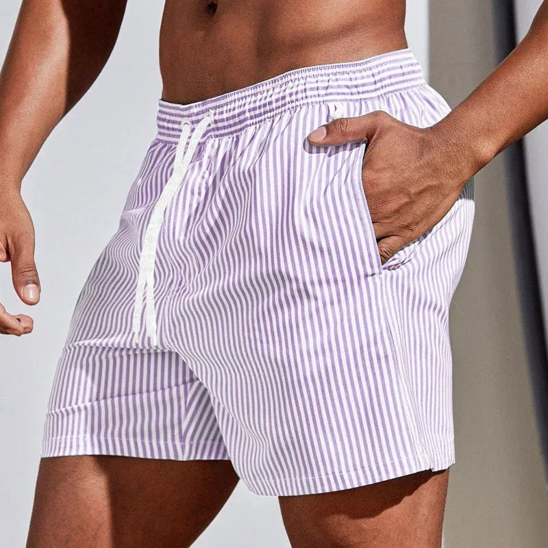 HENDERSON™ | Striped Swim Shorts